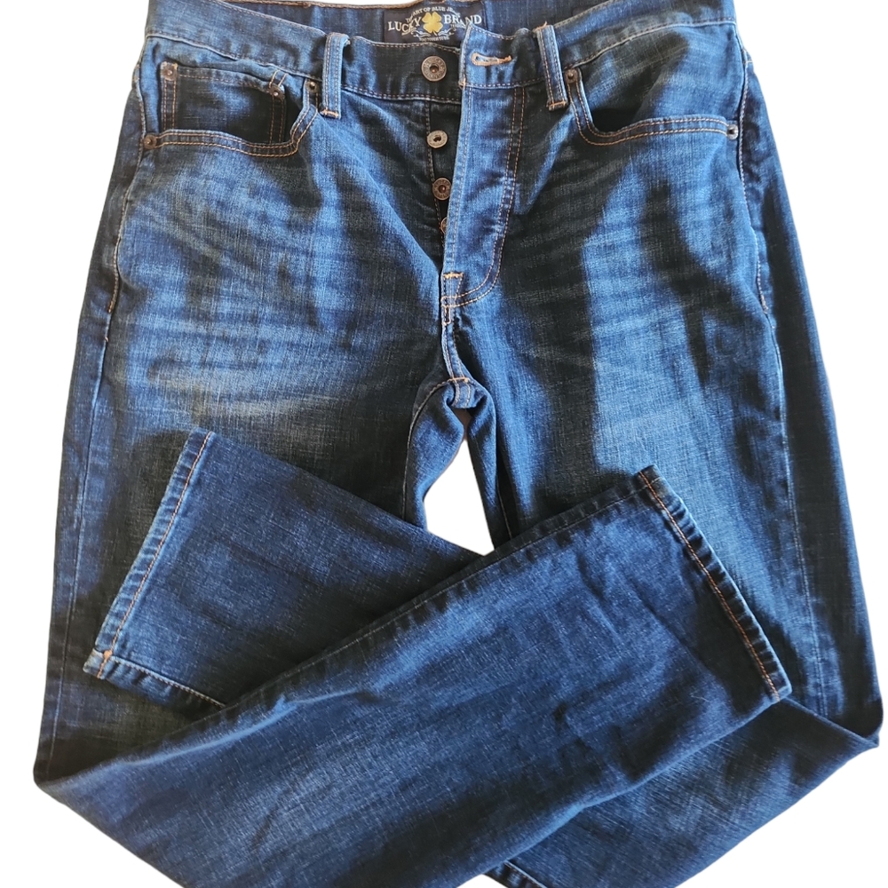 LUCKY Brand jeans, Women's blue jeans, straight leg, 121 heritage, Size … - Picture 3 of 9